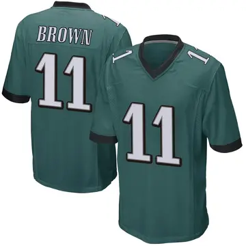 Nike A.J. Brown Youth Game Philadelphia Eagles Green Team Color Jersey