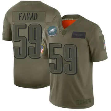 Nike Ali Fayad Men's Limited Philadelphia Eagles Camo 2019 Salute to Service Jersey