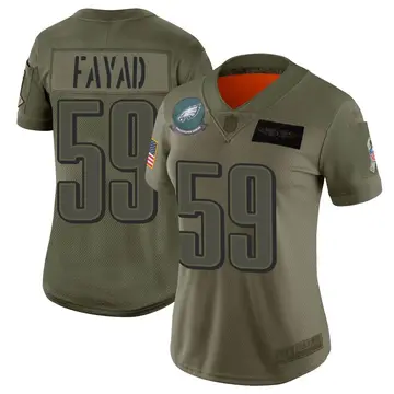Nike Ali Fayad Women's Limited Philadelphia Eagles Camo 2019 Salute to Service Jersey