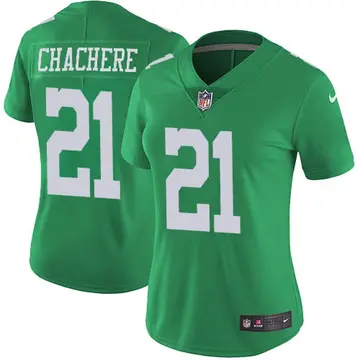 Nike Andre Chachere Women's Limited Philadelphia Eagles Green Vapor Untouchable Jersey