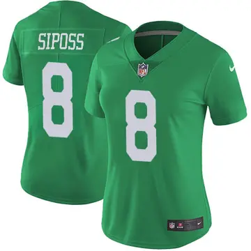 Nike Arryn Siposs Women's Limited Philadelphia Eagles Green Vapor Untouchable Jersey