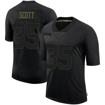 Nike Boston Scott Men's Limited Philadelphia Eagles Black 2020 Salute To Service Jersey