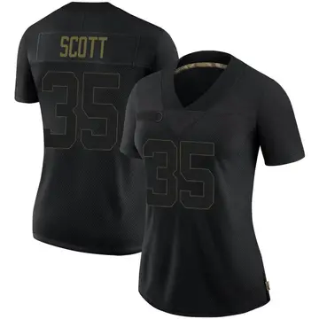 Nike Boston Scott Women's Limited Philadelphia Eagles Black 2020 Salute To Service Jersey