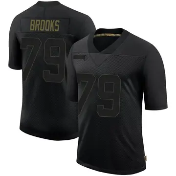 Nike Brandon Brooks Men's Limited Philadelphia Eagles Black 2020 Salute To Service Jersey