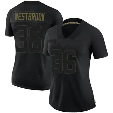 Nike Brian Westbrook Women's Limited Philadelphia Eagles Black 2020 Salute To Service Jersey