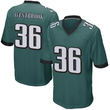 Nike Brian Westbrook Youth Game Philadelphia Eagles Green Team Color Jersey