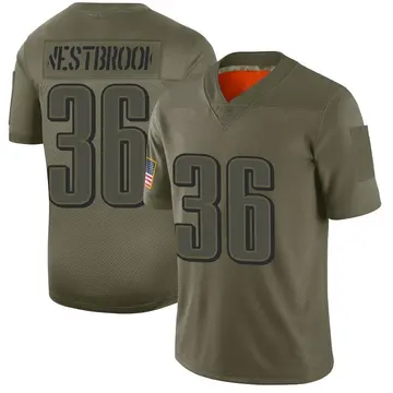 Nike Brian Westbrook Youth Limited Philadelphia Eagles Camo 2019 Salute to Service Jersey