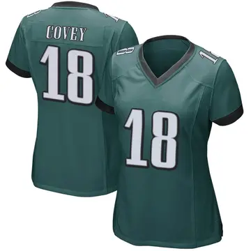 Nike Britain Covey Women's Game Philadelphia Eagles Green Team Color Jersey