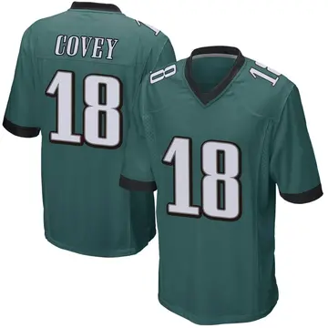 Nike Britain Covey Youth Game Philadelphia Eagles Green Team Color Jersey
