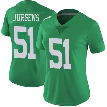 Nike Cam Jurgens Women's Limited Philadelphia Eagles Green Vapor Untouchable Jersey