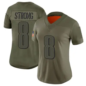 Nike Carson Strong Women's Limited Philadelphia Eagles Camo 2019 Salute to Service Jersey