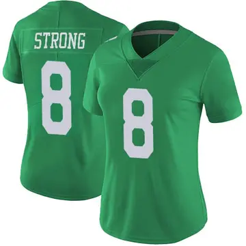 Nike Carson Strong Women's Limited Philadelphia Eagles Green Vapor Untouchable Jersey