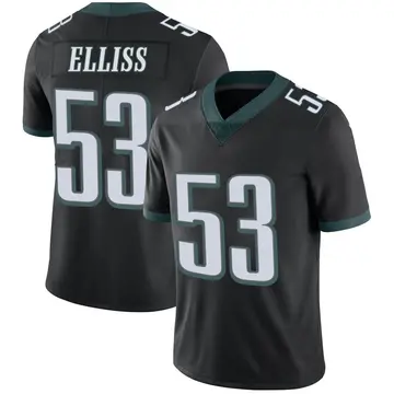 Nike Christian Elliss Men's Limited Philadelphia Eagles Black Alternate Vapor Untouchable Jersey