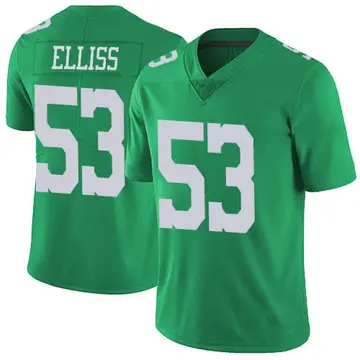 Nike Christian Elliss Men's Limited Philadelphia Eagles Green Vapor Untouchable Jersey