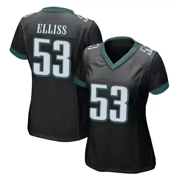 Nike Christian Elliss Women's Game Philadelphia Eagles Black Alternate Jersey