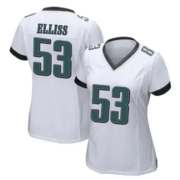 Nike Christian Elliss Women's Game Philadelphia Eagles White Jersey