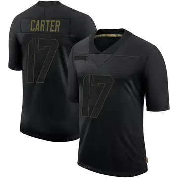 Nike Cris Carter Men's Limited Philadelphia Eagles Black 2020 Salute To Service Jersey