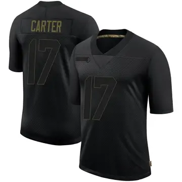 Nike Cris Carter Youth Limited Philadelphia Eagles Black 2020 Salute To Service Jersey