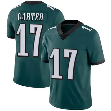 Nike Cris Carter Youth Limited Philadelphia Eagles Green Midnight Team Color Vapor Untouchable Jersey