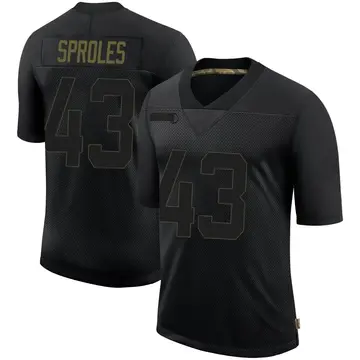 Nike Darren Sproles Youth Limited Philadelphia Eagles Black 2020 Salute To Service Jersey