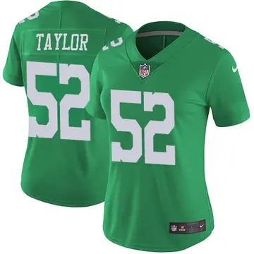 Nike Davion Taylor Women's Limited Philadelphia Eagles Green Vapor Untouchable Jersey