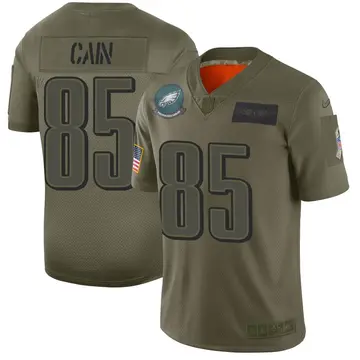 Nike Deon Cain Men's Limited Philadelphia Eagles Camo 2019 Salute to Service Jersey