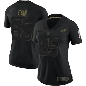 Nike Deon Cain Women's Limited Philadelphia Eagles Black 2020 Salute To Service Jersey