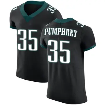 Nike Donnel Pumphrey Men's Elite Philadelphia Eagles Black Alternate Vapor Untouchable Jersey