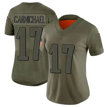 Nike Harold Carmichael Women's Limited Philadelphia Eagles Camo 2019 Salute to Service Jersey