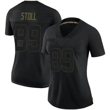 Nike Jack Stoll Women's Limited Philadelphia Eagles Black 2020 Salute To Service Jersey