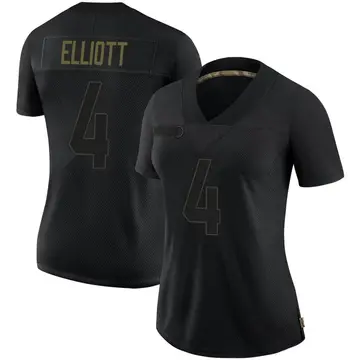 Nike Jake Elliott Women's Limited Philadelphia Eagles Black 2020 Salute To Service Jersey