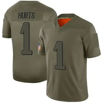 Nike Jalen Hurts Youth Limited Philadelphia Eagles Camo 2019 Salute to Service Jersey
