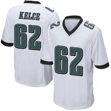 Nike Jason Kelce Men's Game Philadelphia Eagles White Jersey