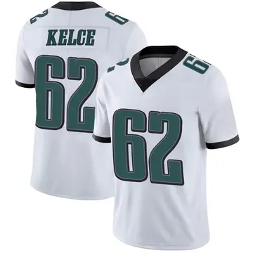 Nike Jason Kelce Men's Limited Philadelphia Eagles White Vapor Untouchable Jersey