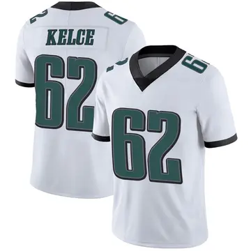 Nike Jason Kelce Youth Limited Philadelphia Eagles White Vapor Untouchable Jersey