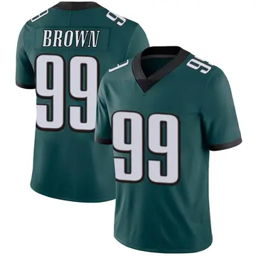 Nike Jerome Brown Youth Limited Philadelphia Eagles Green Midnight Team Color Vapor Untouchable Jersey