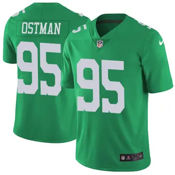 Nike Joe Ostman Men's Limited Philadelphia Eagles Green Vapor Untouchable Jersey