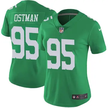 Nike Joe Ostman Women's Limited Philadelphia Eagles Green Vapor Untouchable Jersey