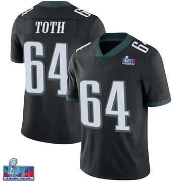 Nike Jon Toth Youth Limited Philadelphia Eagles Black Alternate Vapor Untouchable Super Bowl LVII Patch Jersey