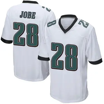 Nike Josh Jobe Men's Game Philadelphia Eagles White Jersey