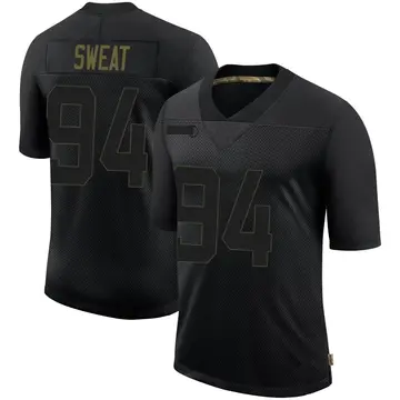 Nike Josh Sweat Men's Limited Philadelphia Eagles Black 2020 Salute To Service Jersey