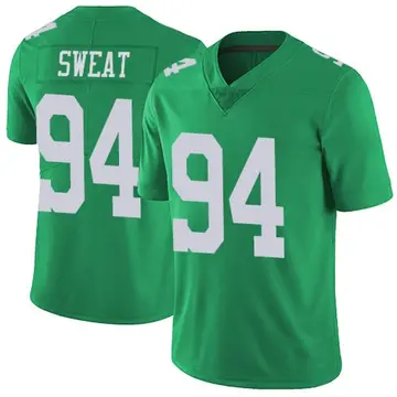 Nike Josh Sweat Men's Limited Philadelphia Eagles Green Vapor Untouchable Jersey