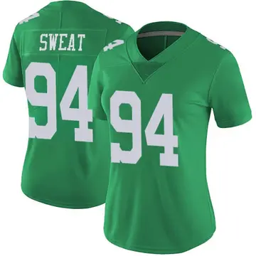 Nike Josh Sweat Women's Limited Philadelphia Eagles Green Vapor Untouchable Jersey