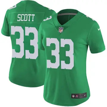 Nike Josiah Scott Women's Limited Philadelphia Eagles Green Vapor Untouchable Jersey