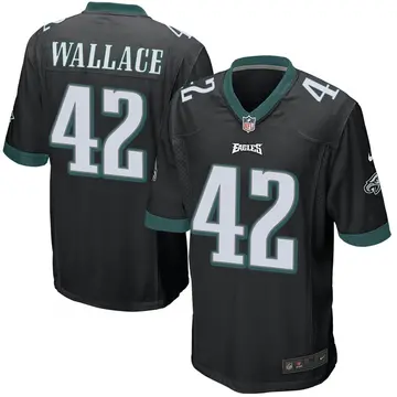 Nike K'Von Wallace Men's Game Philadelphia Eagles Black Alternate Jersey