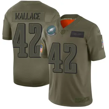Nike K'Von Wallace Men's Limited Philadelphia Eagles Camo 2019 Salute to Service Jersey