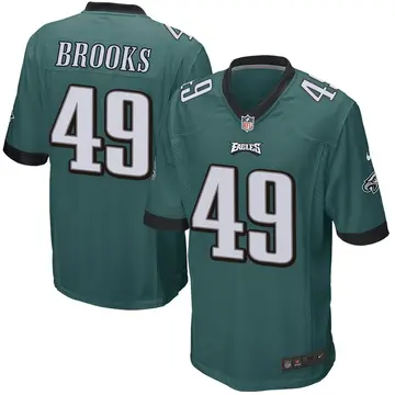 Nike Kennedy Brooks Youth Game Philadelphia Eagles Green Team Color Jersey