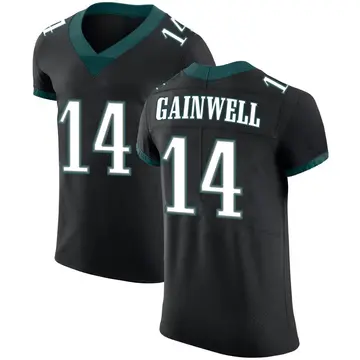 Nike Kenneth Gainwell Men's Elite Philadelphia Eagles Black Alternate Vapor Untouchable Jersey