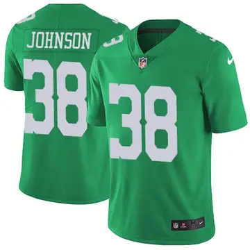 Nike Kerryon Johnson Youth Limited Philadelphia Eagles Green Vapor Untouchable Jersey