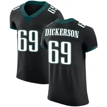 Nike Landon Dickerson Men's Elite Philadelphia Eagles Black Alternate Vapor Untouchable Jersey